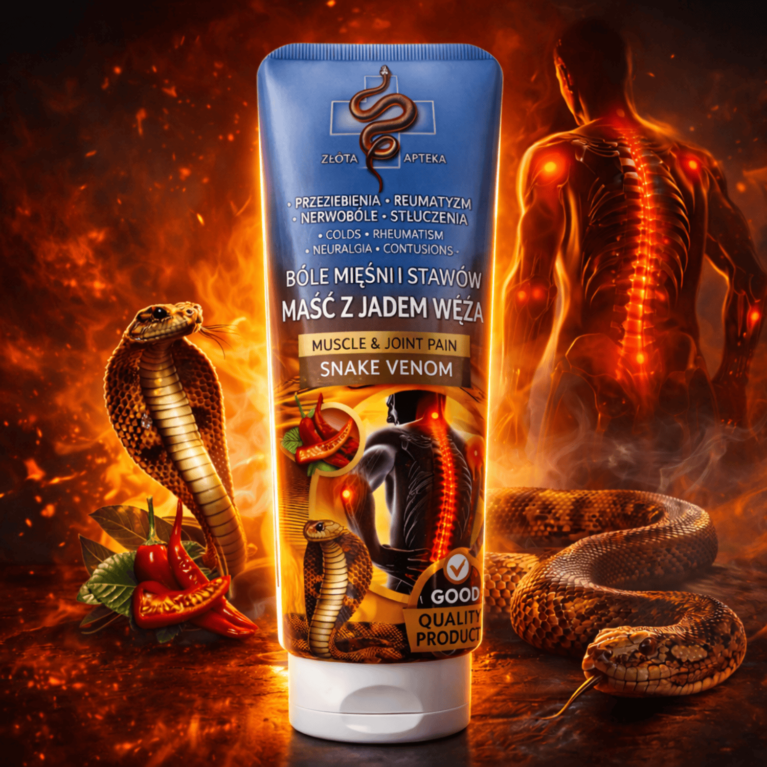 VitaDomus Crema antidurere cu venin de sarpe